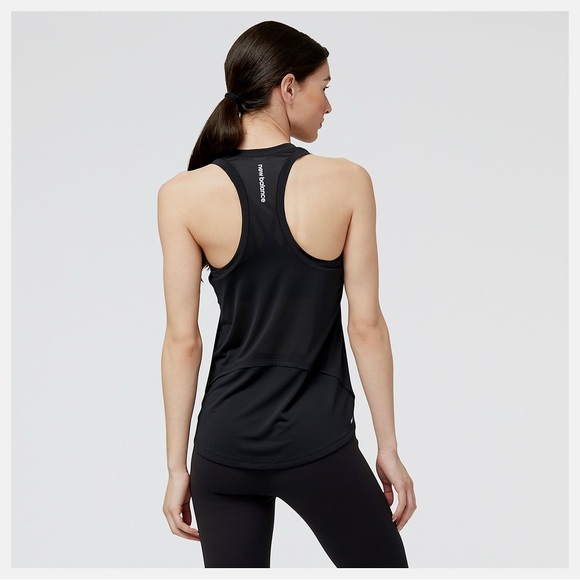 New Balance Tops - New Balance Black Fitted Racerback Athletic Running Tank Top Activewear Yoga Gym